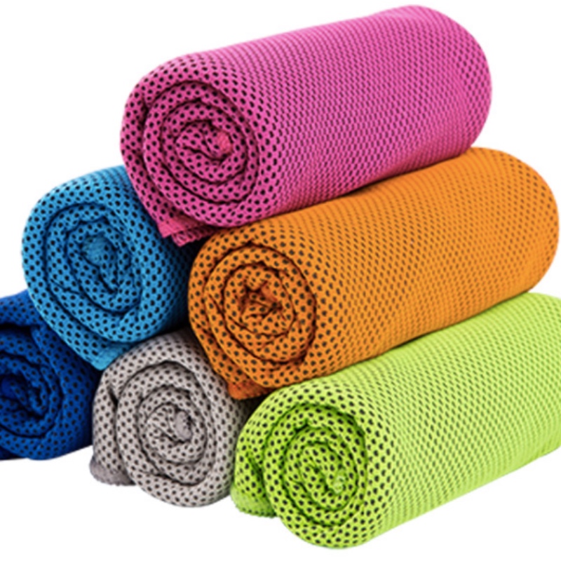 Homens ou mulheres refrigerar toalhas de gelo esporte de refrigeração toalha de toalha de microfibra fria para yoga acampamento de viagem ao ar livre